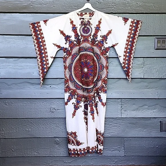chinese dress ladies Vintage 70s Sequin Maxi Dress by Malcolm Starr main image 0